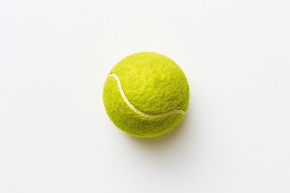 Tennis ball tennis sports white background. AI generated Image by rawpixel.