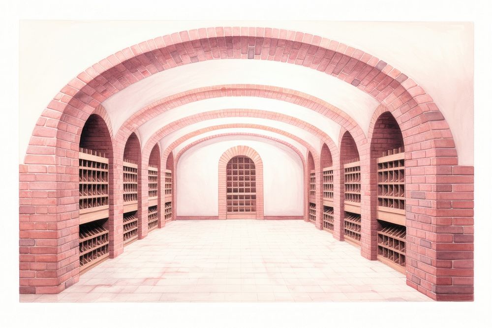 Wine cellar architecture container building. AI generated Image by rawpixel.