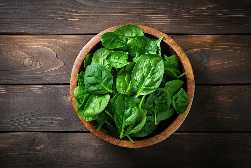 Spinach vegetable rustic plant. AI generated Image by rawpixel.