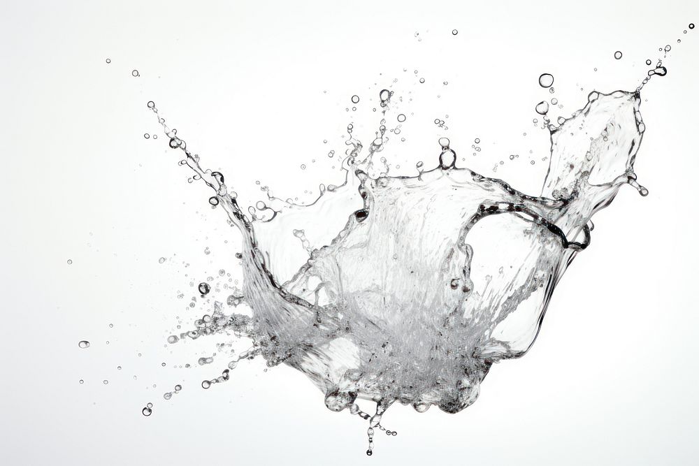 Splash backgrounds water white background. AI generated Image by rawpixel.