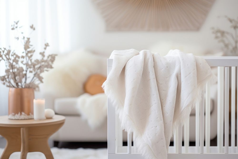 Featuring Blanket Baby crib. AI generated Image by rawpixel.