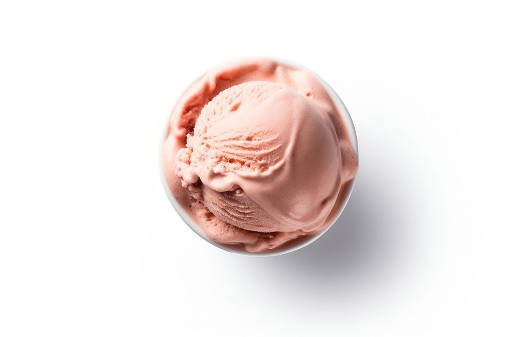 Ice-cream rawberry dessert food. AI generated Image by rawpixel.