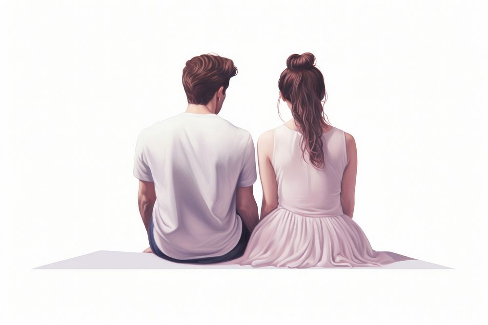 Adult dress back togetherness. AI generated Image by rawpixel.