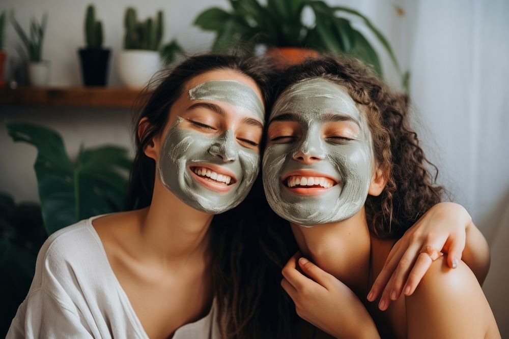 Adult women spa togetherness. AI generated Image by rawpixel.