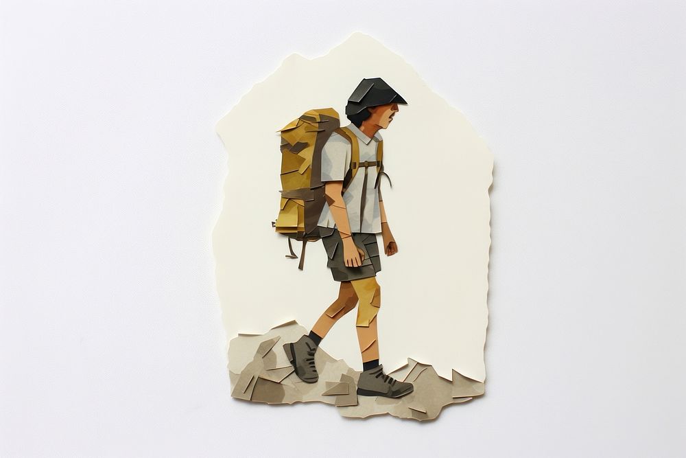 Backpacker person architecture backpacking. AI generated Image by rawpixel.