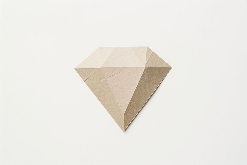 Diamond paper origami art. AI generated Image by rawpixel.