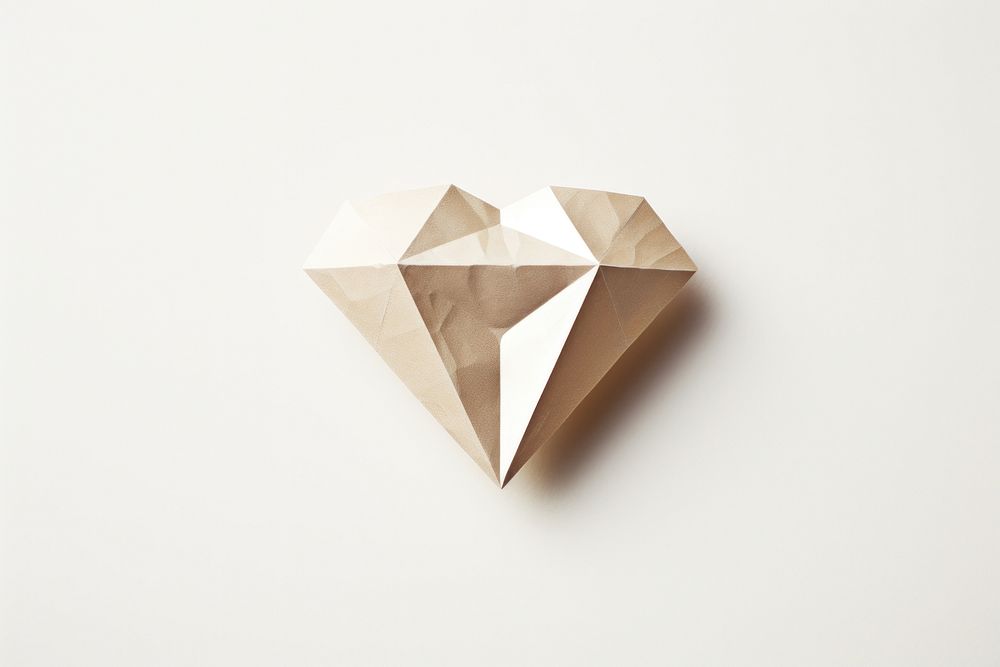 Diamond paper origami jewelry. AI generated Image by rawpixel.
