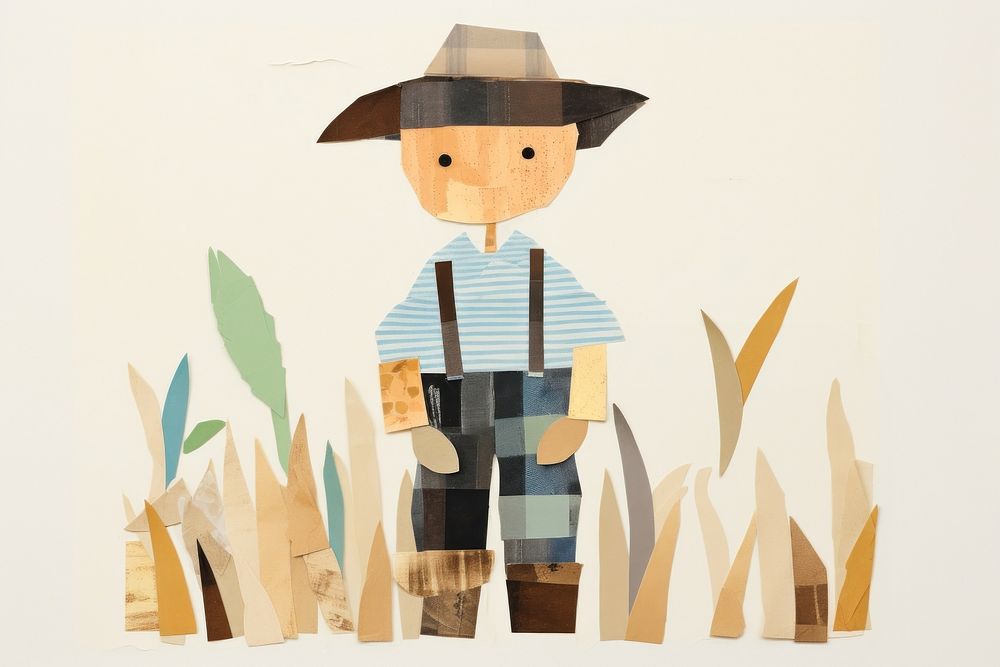 Farmer scarecrow art representation. AI generated Image by rawpixel.
