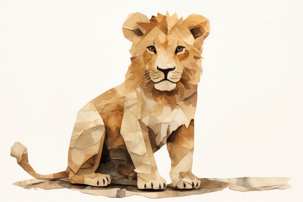 Lion wildlife mammal animal. AI generated Image by rawpixel.