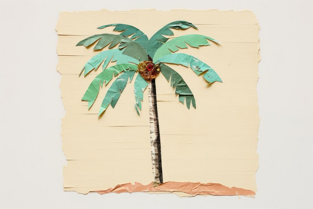 Palm tree plant leaf creativity. AI generated Image by rawpixel.