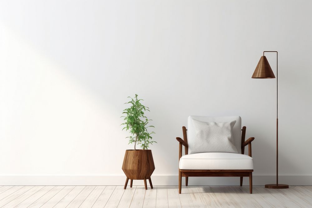 Furniture armchair plant lamp. | Premium Photo - rawpixel