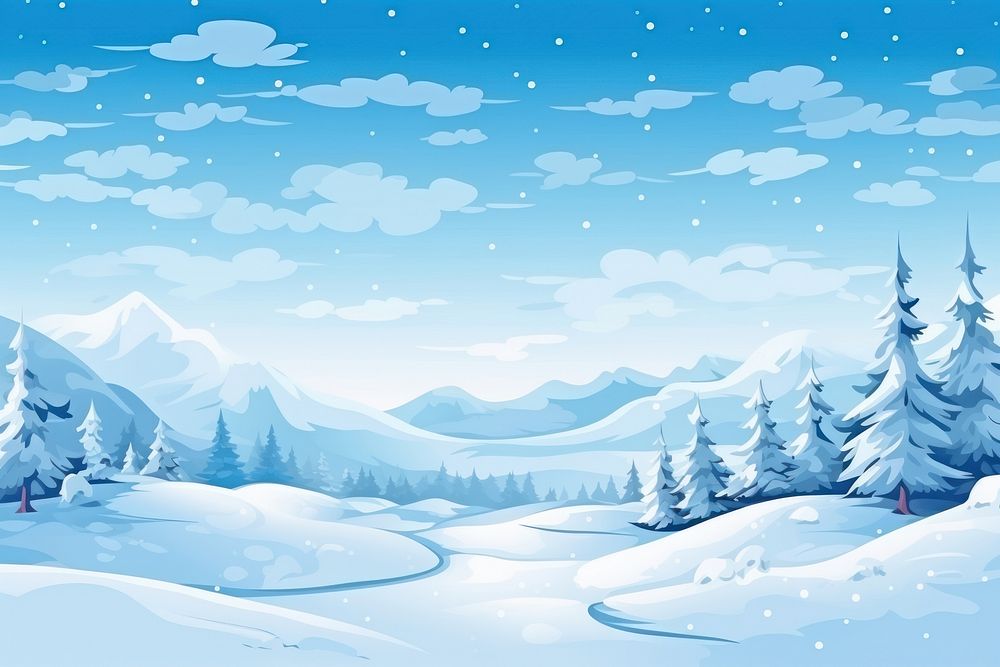 Simple winter landscape backgrounds outdoors. AI generated Image by rawpixel.