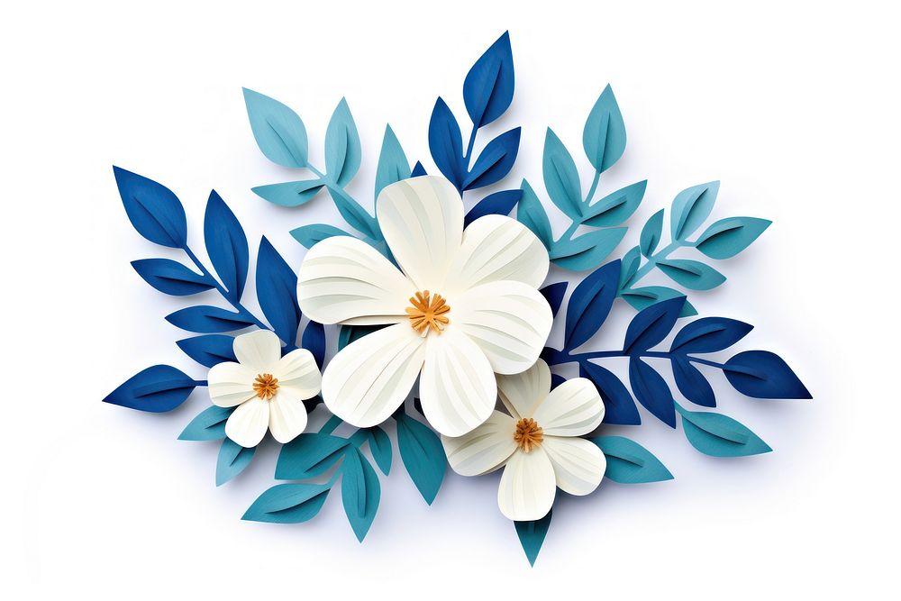 Jasmines pattern flower plant. AI generated Image by rawpixel.