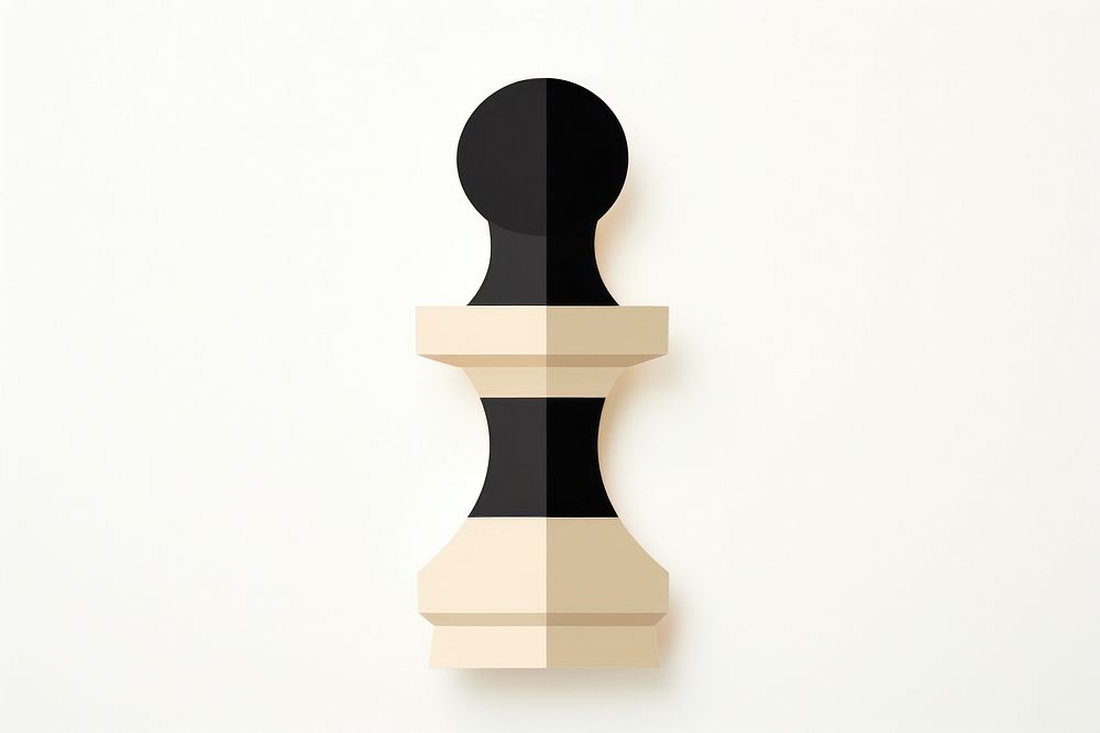 Chess pawn white background simplicity cutlery. AI generated Image by rawpixel.