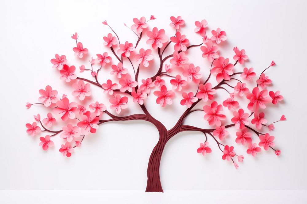 Cherry blossom flower plant tree. AI generated Image by rawpixel.