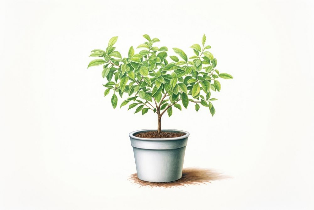 Sapling bonsai plant herbs. AI generated Image by rawpixel.