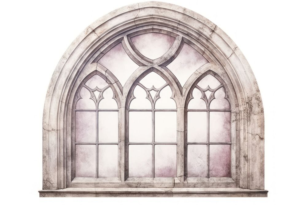 Antique window architecture building spirituality. AI generated Image by rawpixel.