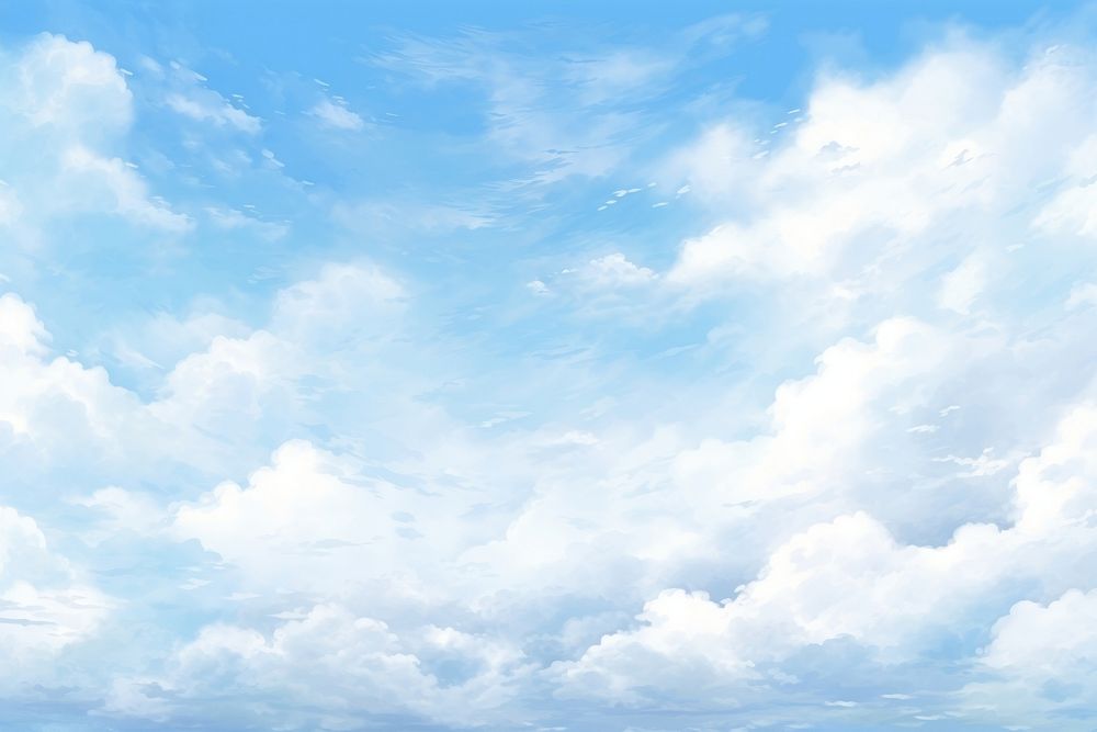 Clear cloudy sky backgrounds outdoors horizon. AI generated Image by rawpixel.