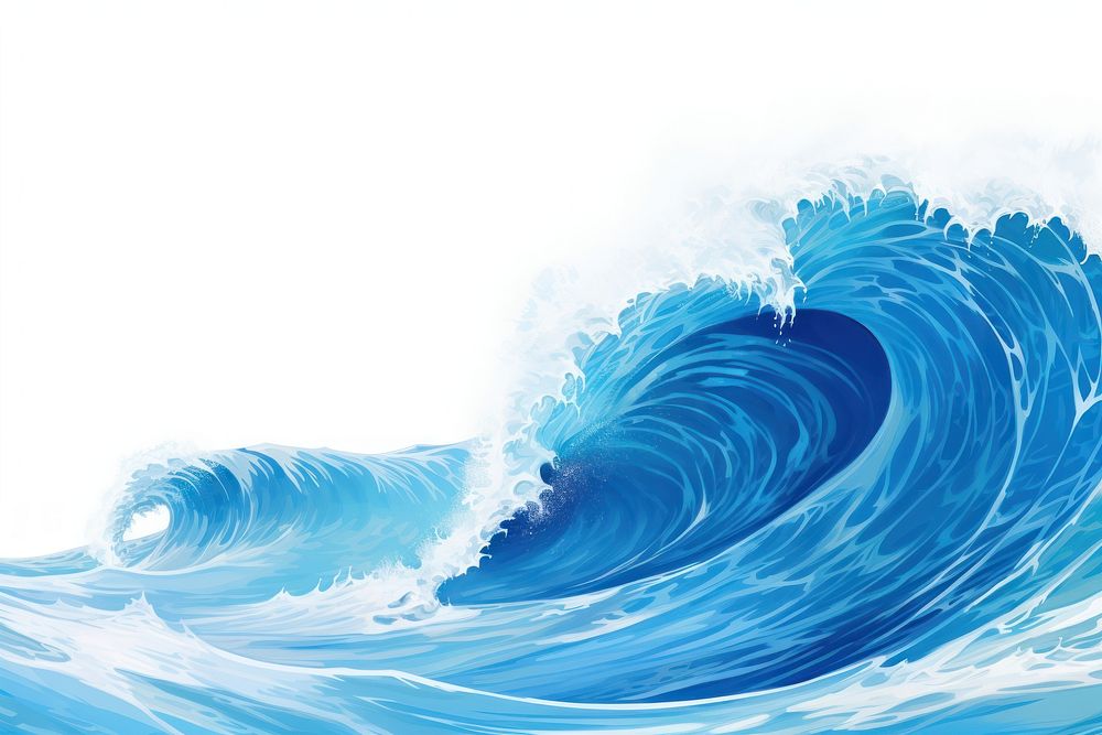 Ocean Wave ocean backgrounds surfing. AI generated Image by rawpixel.