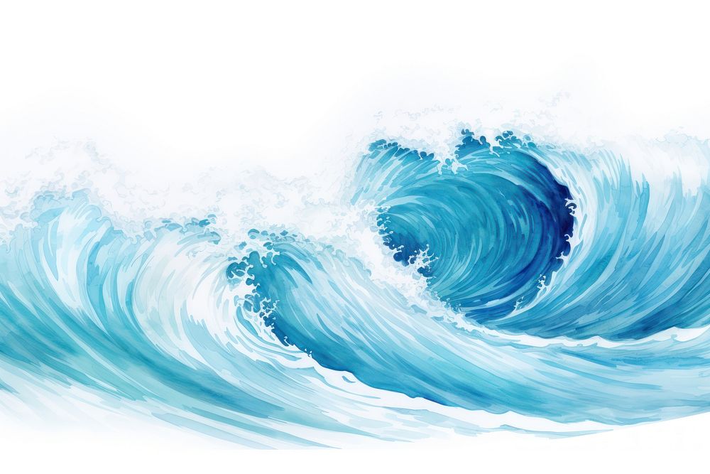Ocean Wave ocean nature wave. AI generated Image by rawpixel.
