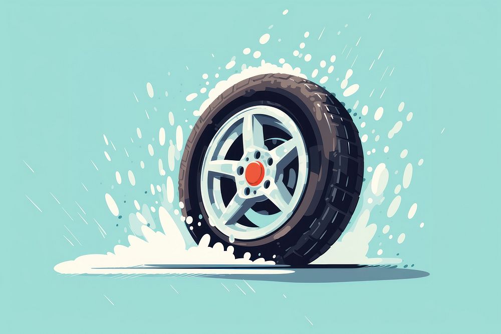 Car wheel vehicle spoke tire. AI generated Image by rawpixel.