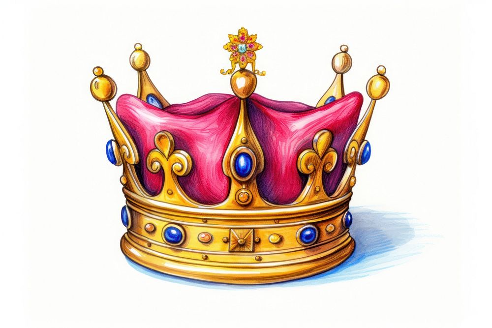 King cartoon crown accessories. AI generated Image by rawpixel.