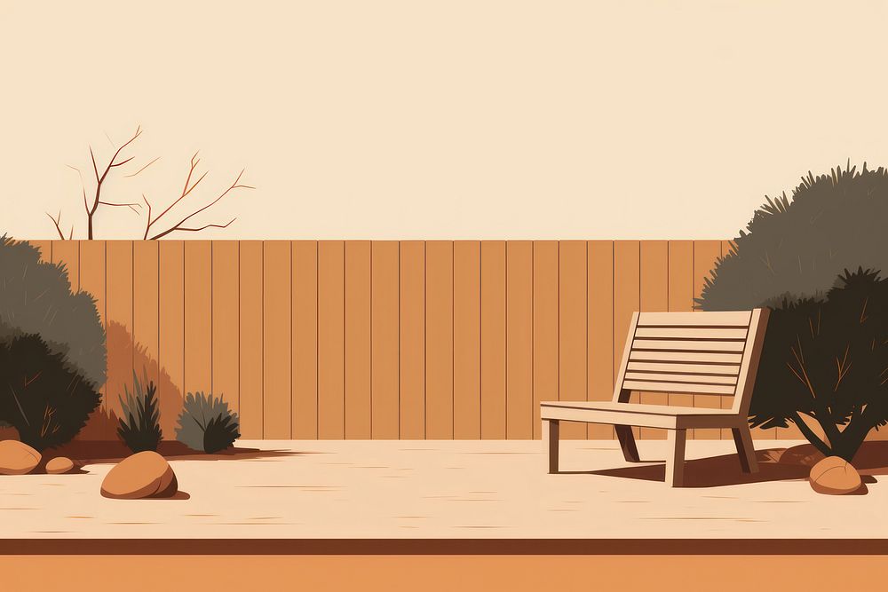 Garden furniture outdoors backyard. AI generated Image by rawpixel.
