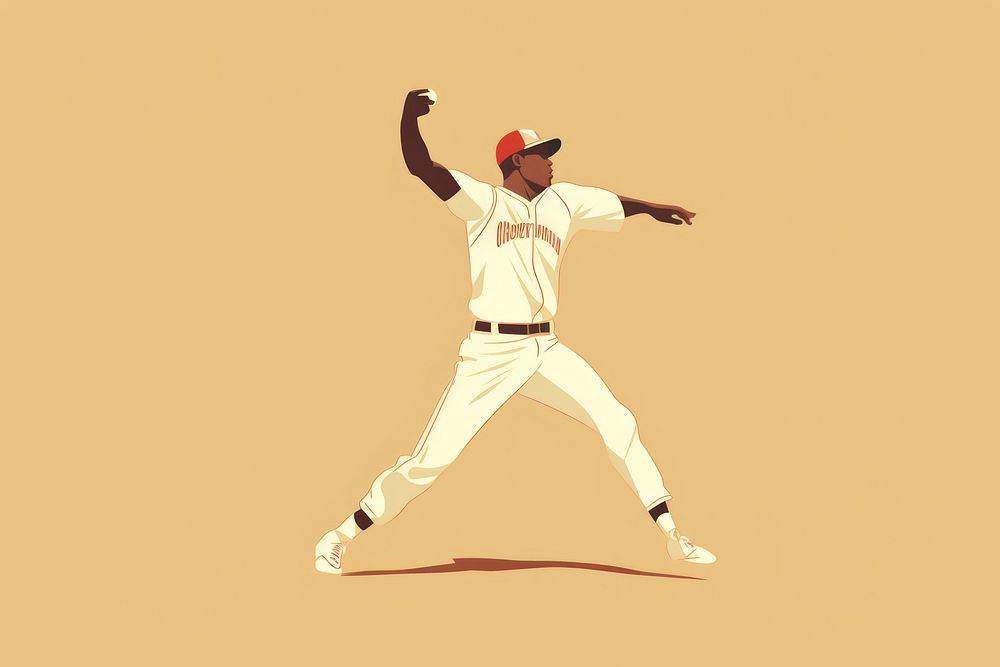 Baseball player baseball sports glove. AI generated Image by rawpixel.