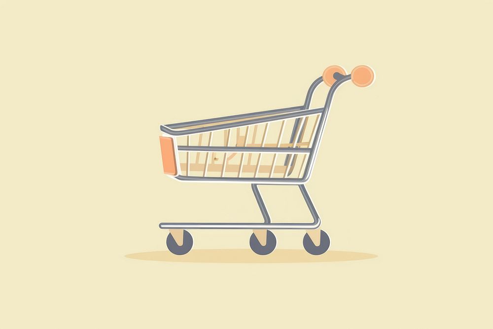 Shopping cart consumerism supermarket groceries. AI generated Image by rawpixel.