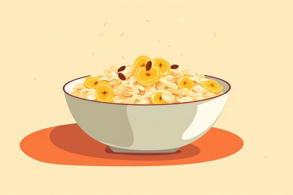 Breakfast food bowl cereal.