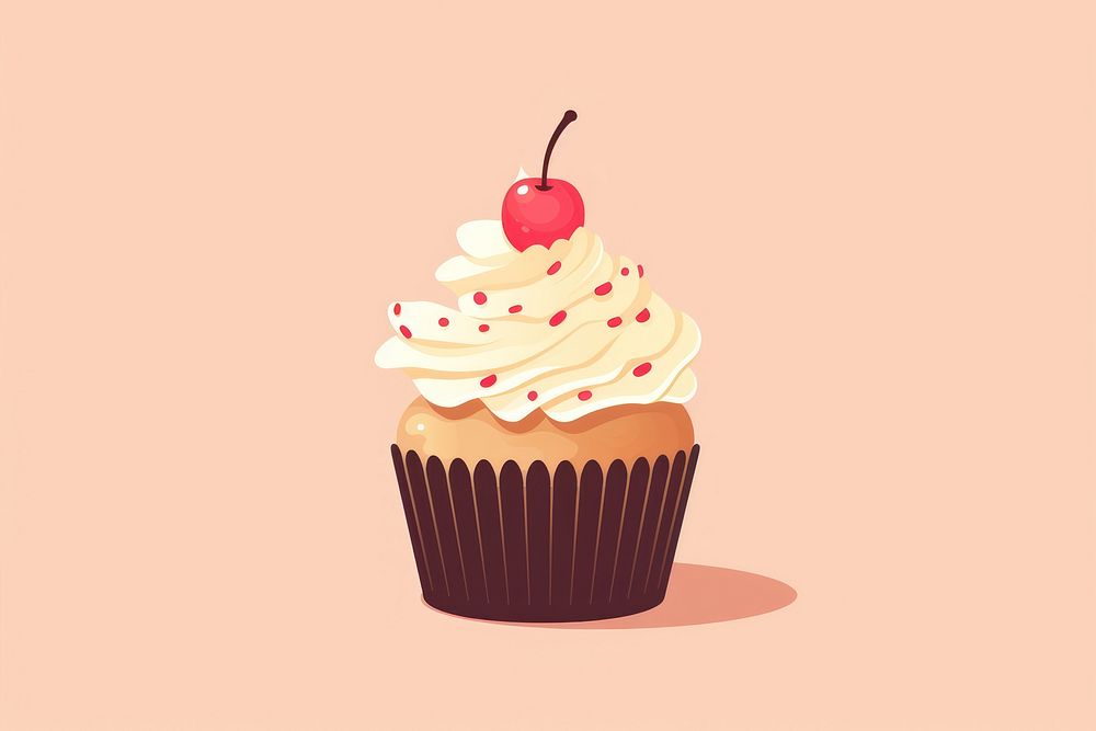 Cupcake food dessert cream. AI generated Image by rawpixel.