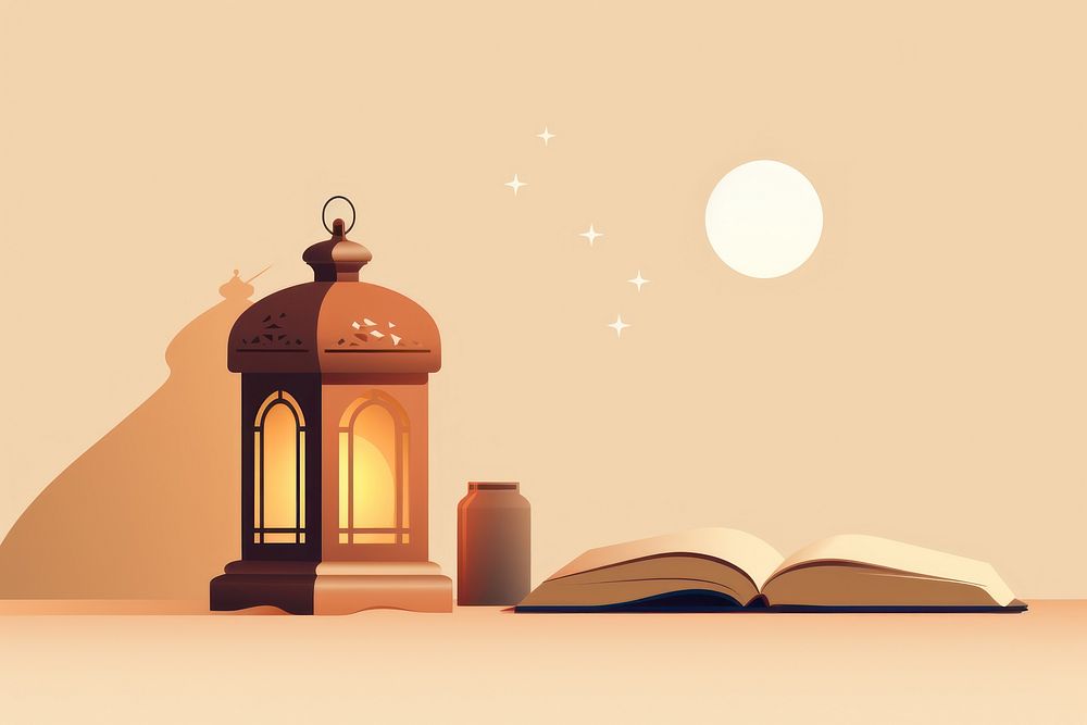 Quran lantern night spirituality. 