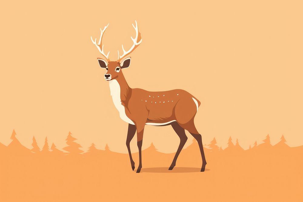 Deer wildlife animal mammal. AI | Free Photo Illustration - rawpixel