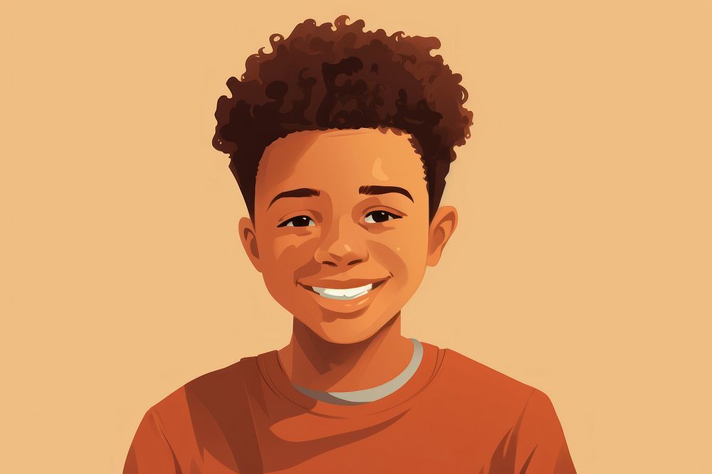 Teenager boy portrait smiling smile. AI generated Image by rawpixel.