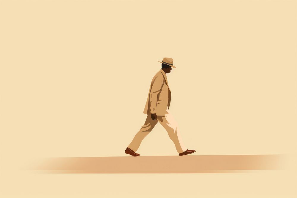 Man walking adult crossing standing. AI generated Image by rawpixel.