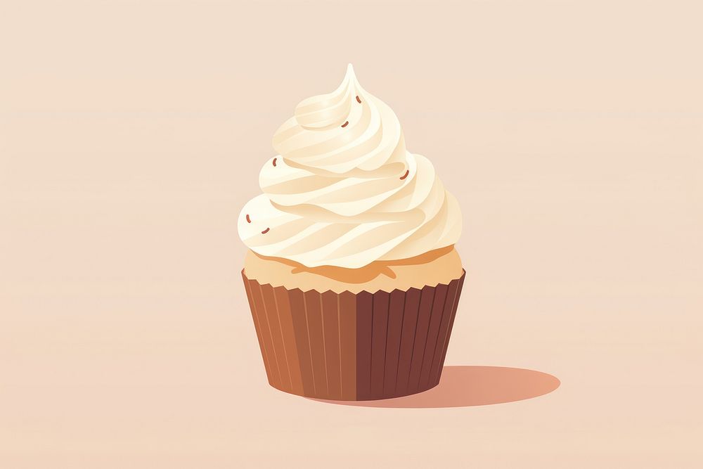 Cupcake food dessert cream. AI generated Image by rawpixel.