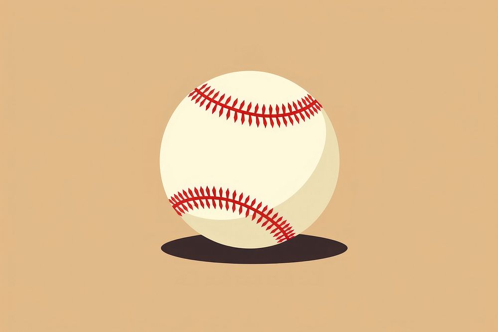 Baseball sphere sports softball. AI generated Image by rawpixel.