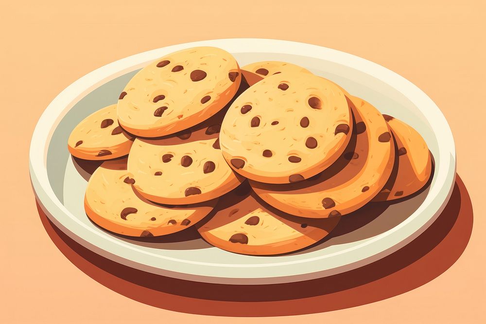 Cookie food biscuit bread. AI generated Image by rawpixel.