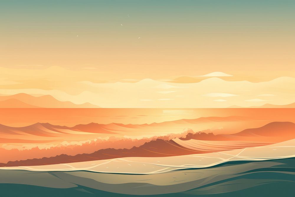 Ocean waves landscape backgrounds outdoors. 