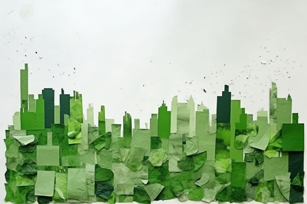 Eco city green backgrounds art.