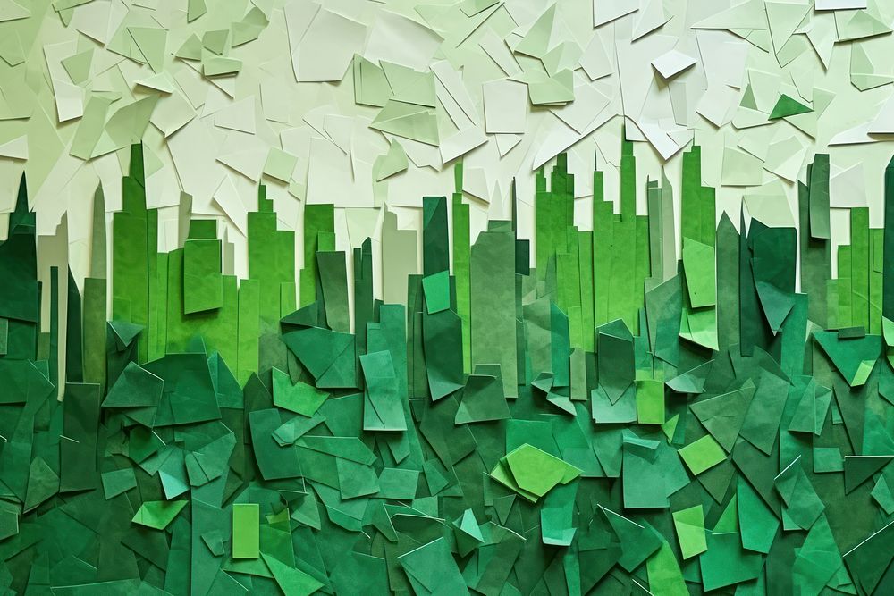 Eco city green art backgrounds. 