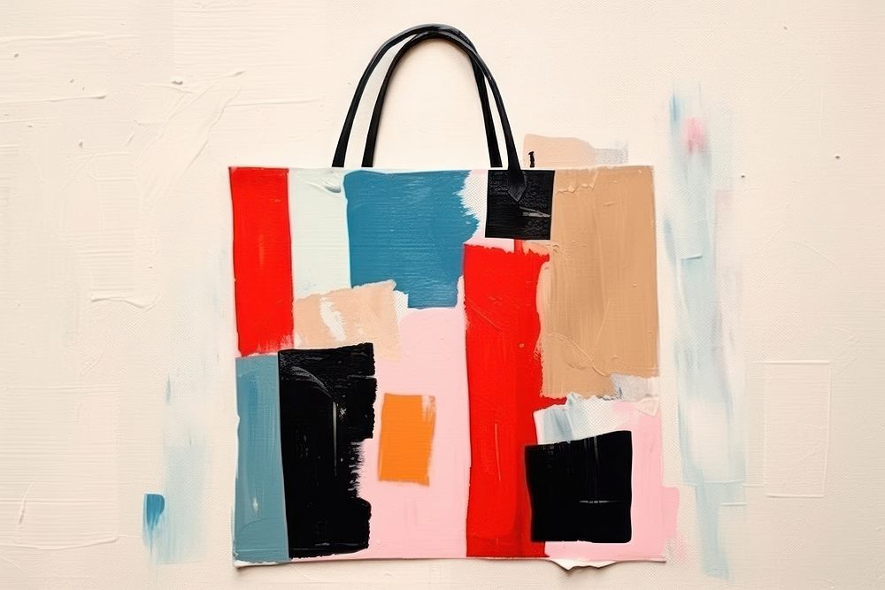 Shopping bag art handbag accessories. AI generated Image by rawpixel.