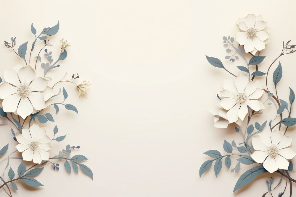 Flower frame backgrounds pattern plant. AI generated Image by rawpixel.