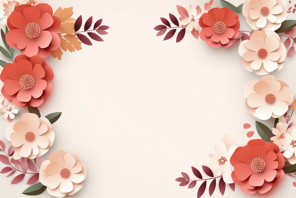 Flower frame backgrounds pattern plant. 