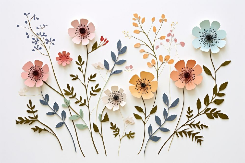 Flowers pattern plant art. AI generated Image by rawpixel.