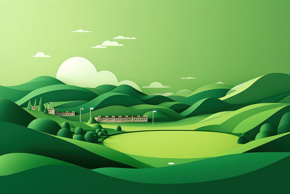 Baseball field green outdoors nature. AI generated Image by rawpixel.