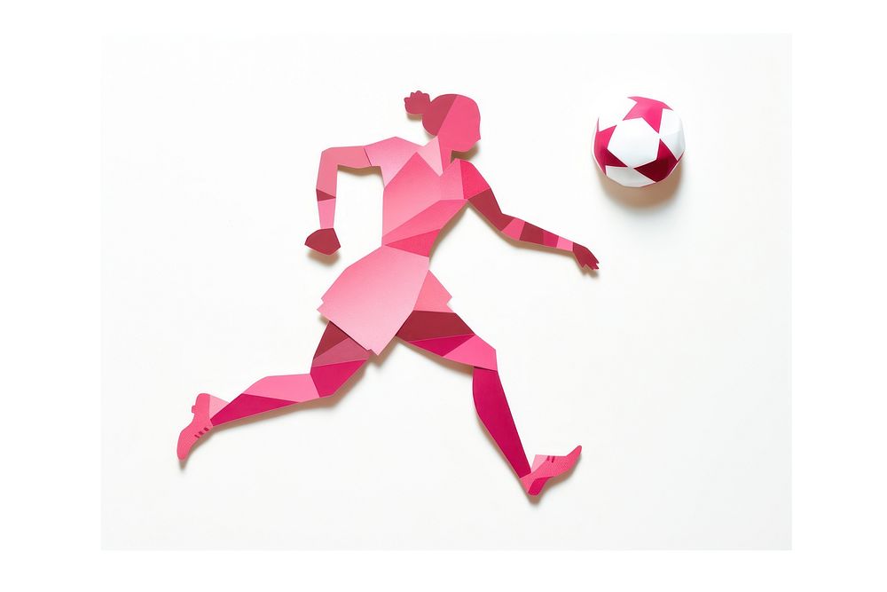 Soccer player football sports paper. AI generated Image by rawpixel.
