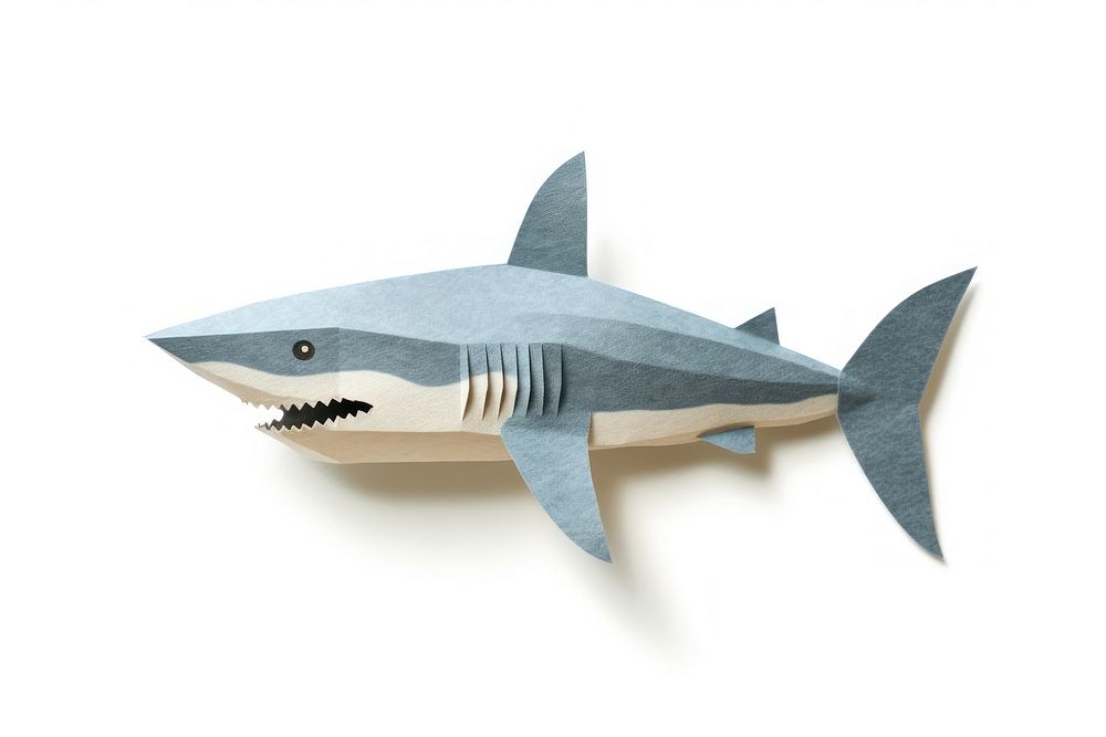 Shark animal paper fish. AI generated Image by rawpixel.