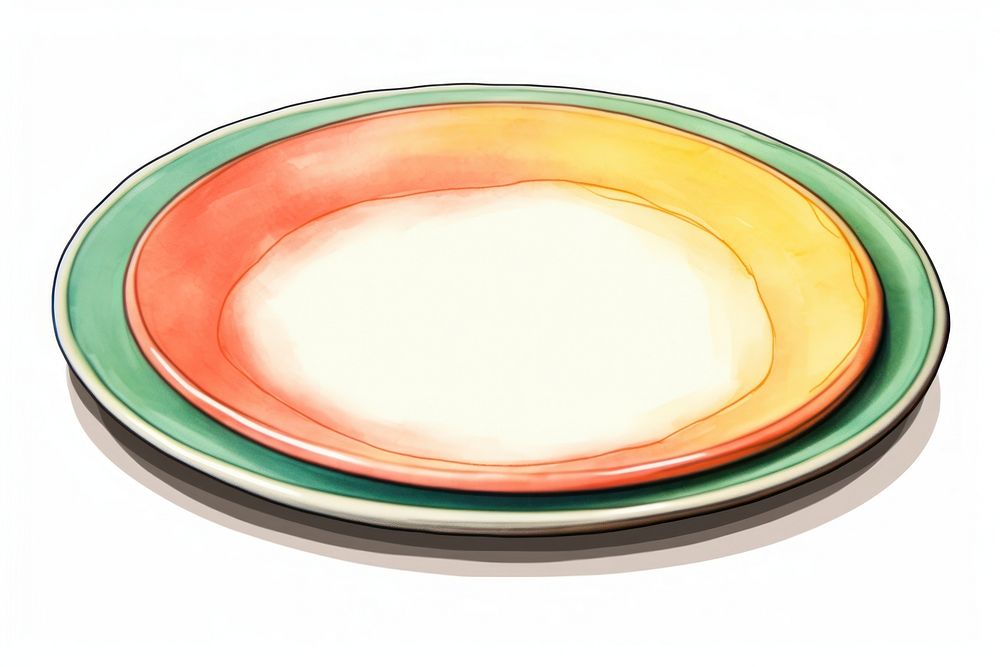 Plate platter bowl white background. AI generated Image by rawpixel.