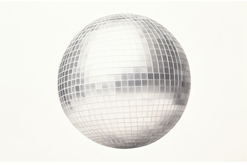 Disco ball sphere white background chandelier. AI generated Image by rawpixel.